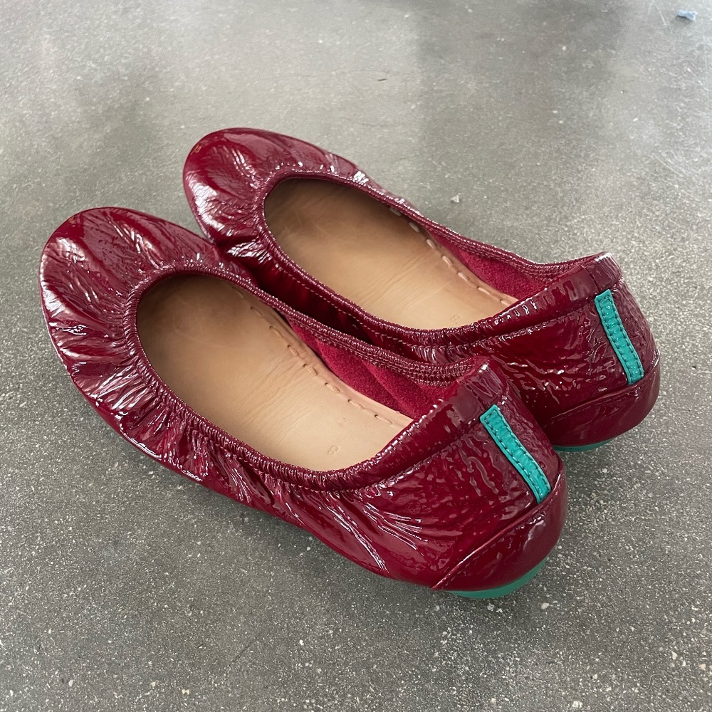 Tieks Size 8 - Red Patent Leather